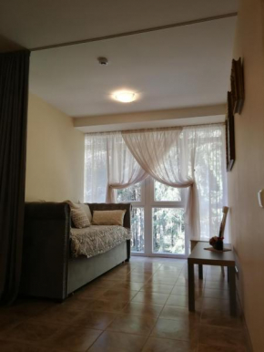 Отель Family-friendly 2 rooms apartment with view to a forest  Юодкранте